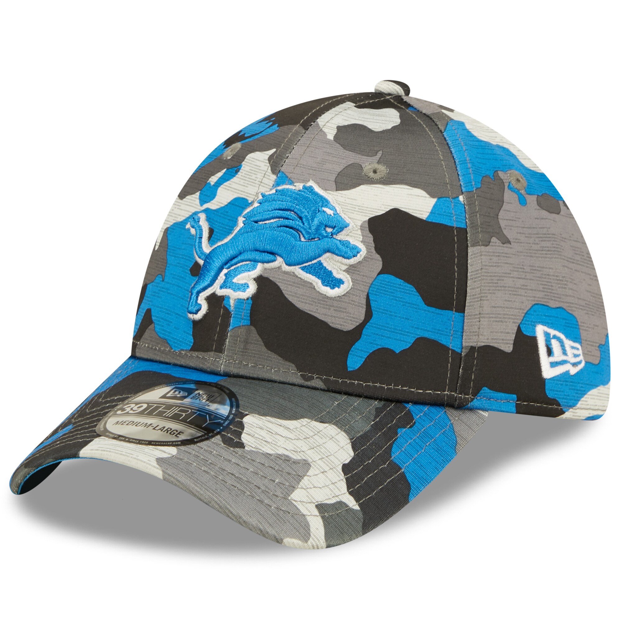 detroit lions blue camo hat